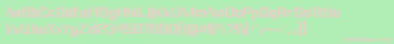 ModernVision Font – Pink Fonts on Green Background