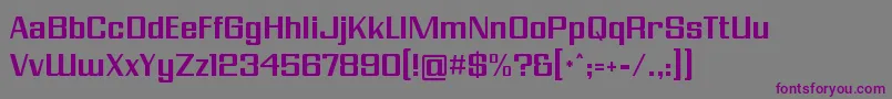 Шрифт ModernVision – фиолетовые шрифты на сером фоне