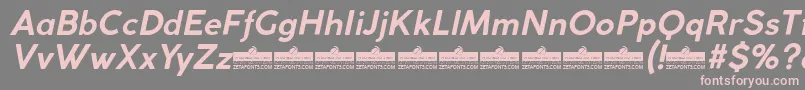CocogothicBolditalicTrial Font – Pink Fonts on Gray Background