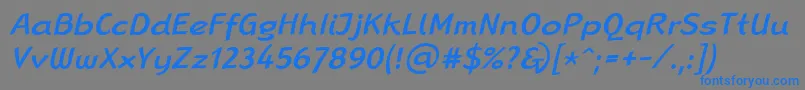 fuente LinotypeRanaMediumItalic – Fuentes Azules Sobre Fondo Gris