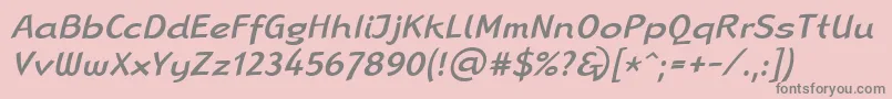 More about LinotypeRanaMediumItalic Font LinotypeRanaMediumItalic Font – Gray Fonts on Pink Background