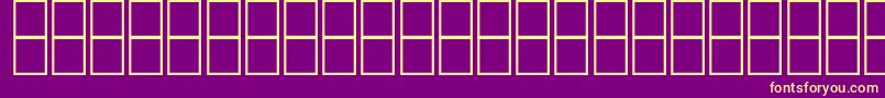 AlMujahedFree-Schriftart – Gelbe Schriften auf violettem Hintergrund