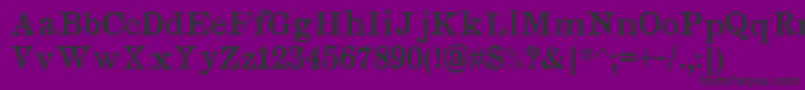 Judges Font – Black Fonts on Purple Background
