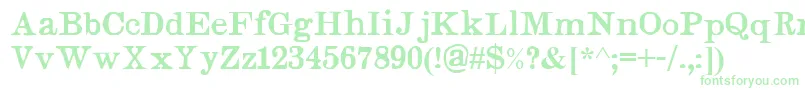 Judges Font – Green Fonts on White Background