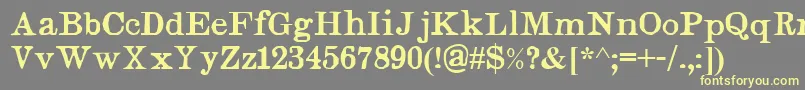 Judges Font – Yellow Fonts on Gray Background
