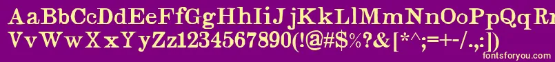 Judges Font – Yellow Fonts on Purple Background