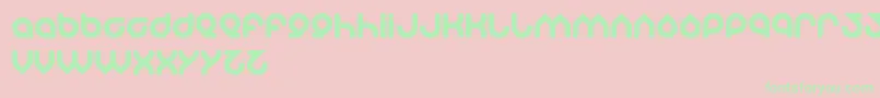 Znowwhite Font – Green Fonts on Pink Background