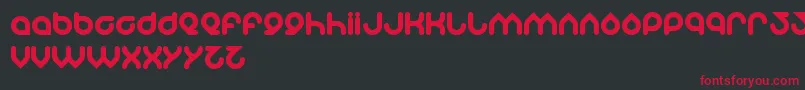 Znowwhite Font – Red Fonts on Black Background