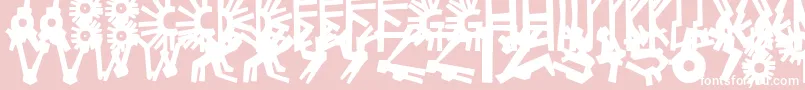 PolloPuebloBlack Font – White Fonts on Pink Background