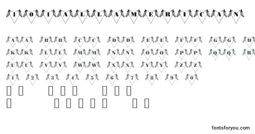 Шрифт 101AllAmerican – алфавит, цифры, специальные символы