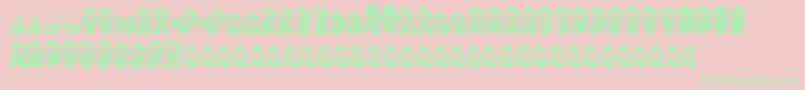 Smw Font – Green Fonts on Pink Background