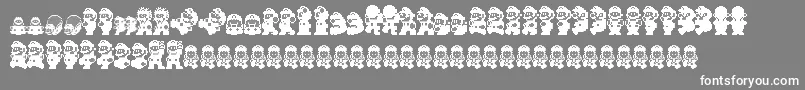Smw Font – White Fonts on Gray Background