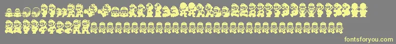 Smw Font – Yellow Fonts on Gray Background