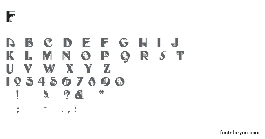 Schriftart Fulltiltboogie – Alphabet, Zahlen, spezielle Symbole