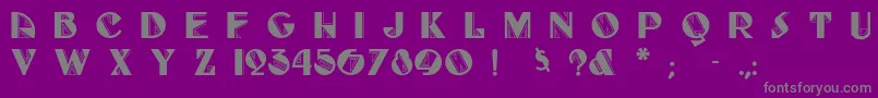 Czcionka Fulltiltboogie – szare czcionki na fioletowym tle