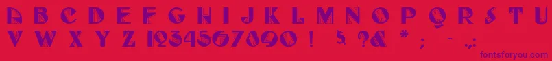 Fulltiltboogie Font – Purple Fonts on Red Background