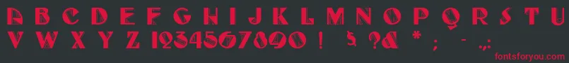 Fulltiltboogie Font – Red Fonts on Black Background