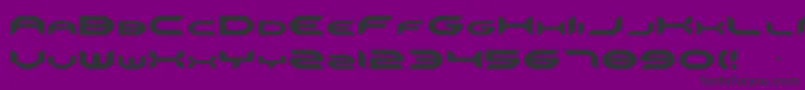 フォントOmni – 紫の背景に黒い文字
