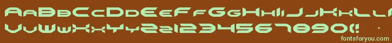 Omni Font – Green Fonts on Brown Background