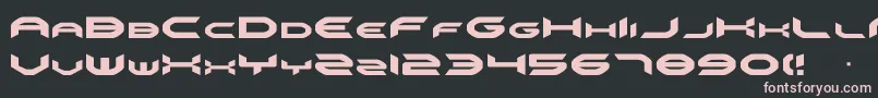 Omni Font – Pink Fonts on Black Background
