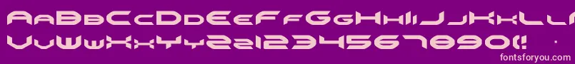 Omni Font – Pink Fonts on Purple Background