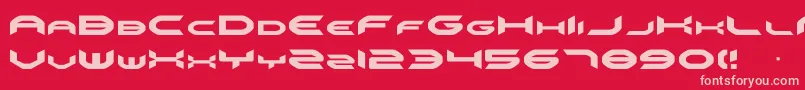 Omni Font – Pink Fonts on Red Background