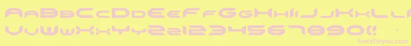 Omni Font – Pink Fonts on Yellow Background