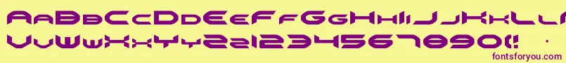 Omni Font – Purple Fonts on Yellow Background