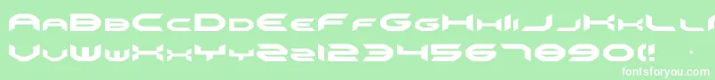 Omni Font – White Fonts on Green Background