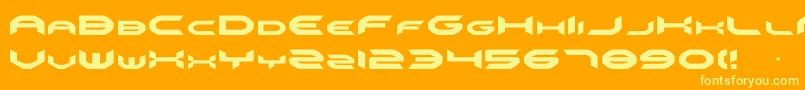 Omni Font – Yellow Fonts on Orange Background