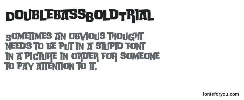 DoublebassBoldTrial Font