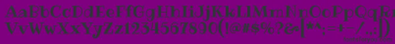 RibeyeRegular Font – Black Fonts on Purple Background