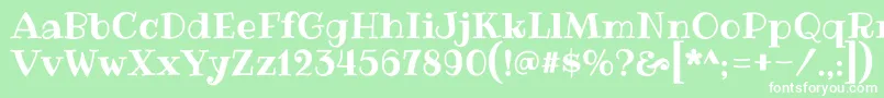 RibeyeRegular Font – White Fonts on Green Background