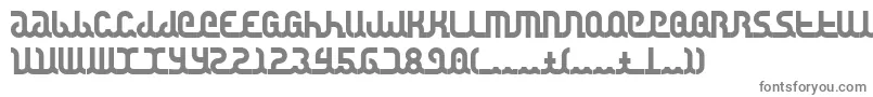 フォントCanstop ffy – 白い背景に灰色の文字