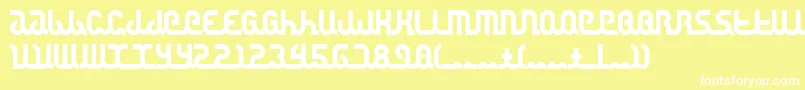 フォントCanstop ffy – 黄色い背景に白い文字