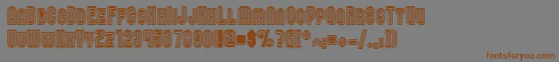 Nomitais Font – Brown Fonts on Gray Background