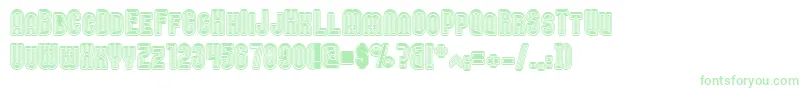 Шрифт Nomitais – зелёные шрифты