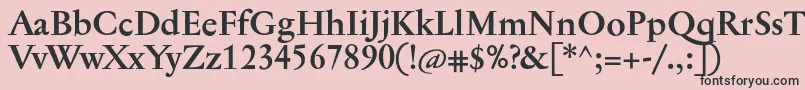 JannontextBold Font – Black Fonts on Pink Background