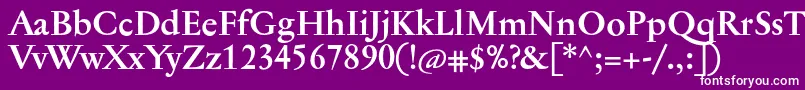 JannontextBold Font – White Fonts on Purple Background