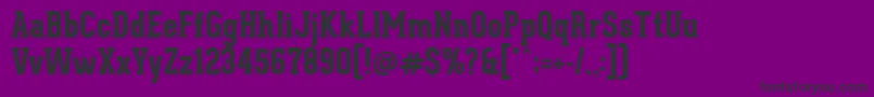 GearedSlabExtrabold Font – Black Fonts on Purple Background