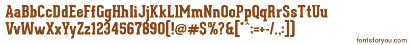 GearedSlabExtrabold Font – Brown Fonts