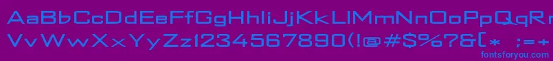 Tapegun Font – Blue Fonts on Purple Background