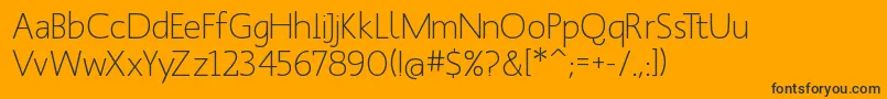 Manksans Font – Black Fonts on Orange Background