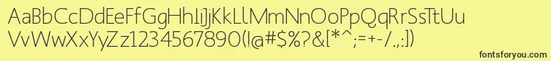 Manksans Font – Black Fonts on Yellow Background