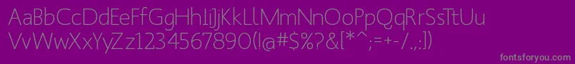 Manksans Font – Gray Fonts on Purple Background