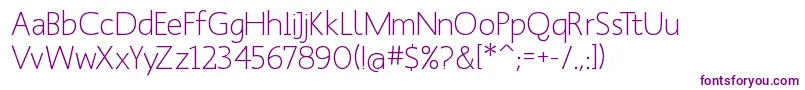 Manksans Font – Purple Fonts on White Background