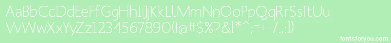 Manksans-fontti – valkoiset fontit vihreällä taustalla