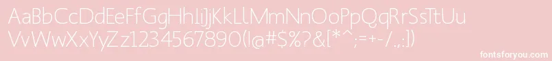 Manksans Font – White Fonts on Pink Background