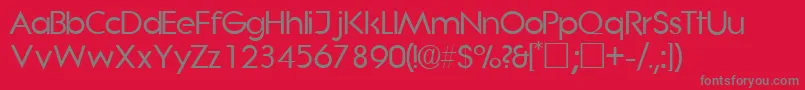 SaborsskRegular Font – Gray Fonts on Red Background