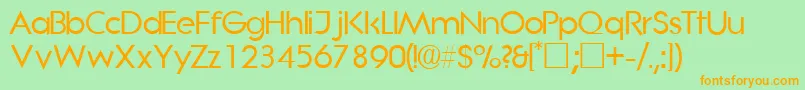 More about SaborsskRegular Font SaborsskRegular Font – Orange Fonts on Green Background